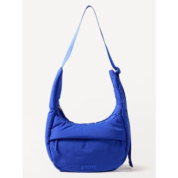 Athleta All About Small Crossbody Hobo Bag Varsity Blue - Picture 2 of 6